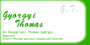 gyorgyi thomas business card